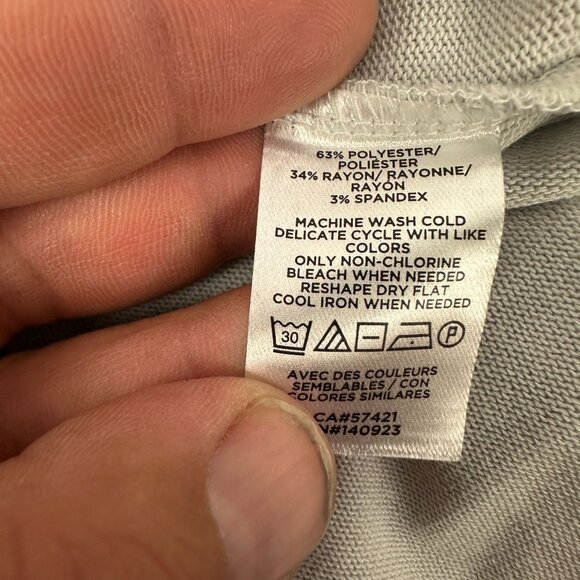 Loft Womens Light Gray Knit Sweater Top Size M Polyester Rayon - Picture 4 of 4